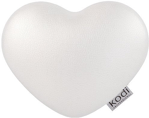 Heart-Shaped Manicure Hand Rest, White - Kodi Professional — photo N1