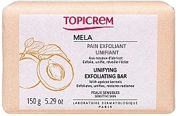 Exfoliating Face & Body Soap - Topicrem Mela Unifying Exfoliating Bar — photo N1
