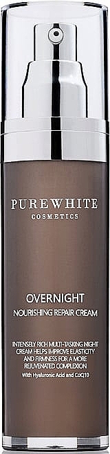 Rich Night Face Cream - Pure White Cosmetics Overnight Nourishing Repair Cream — photo N3