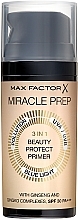 3-in1 Face Primer - Max Factor Miracle Prep 3in1 Beauty Protect Primer SPF 30 PA+ — photo N1