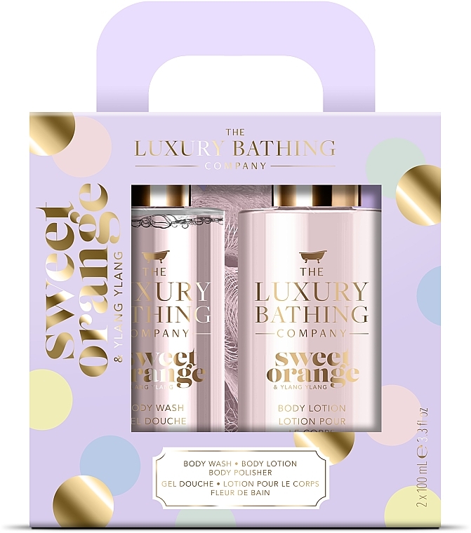 Set - Grace Cole The Luxury Bathing Glamorous Glow Set (sh/gel/100ml + b/lot/100ml) — photo N1