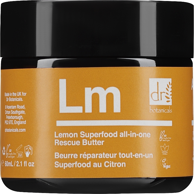 Universal Nourishing Face & Body Oil - Dr Botanicals Lemon Superfood All-In-One Rescue Butter — photo N1