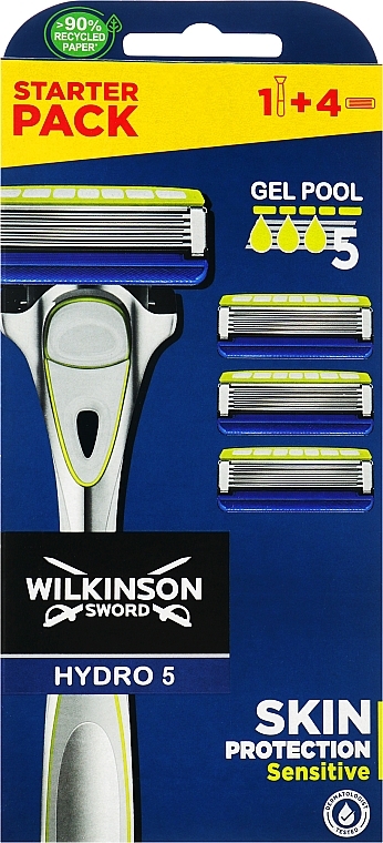 Shaver with 4 Replaceable Cartridges - Wilkinson Sword Hydro 5 Skin Protection Sensitive — photo N1