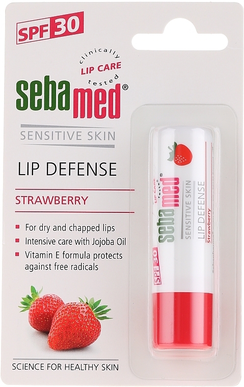 Lip Balm - Sebamed Lip Defense Stick SPF30 Strawberry — photo N1