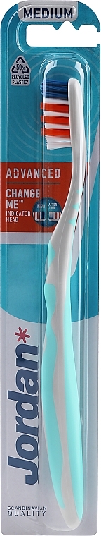Toothbrush Medium, light blue - Jordan Advanced Medium — photo N1