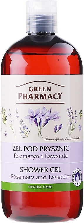 Shower Gel "Rosemary and Lavender" - Green Pharmacy Shower Gel Rosemary and Lavender — photo N1