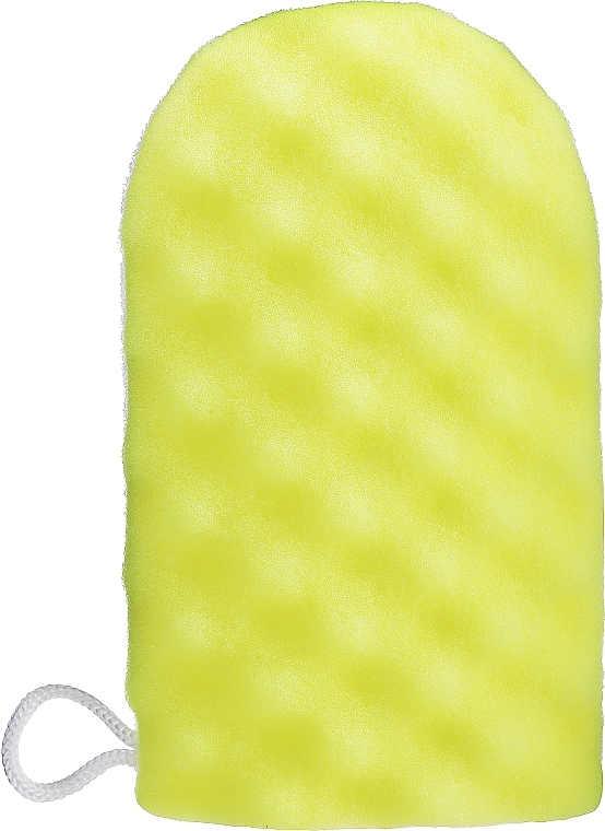 Bath Sponge Mitten, yellow - LULA — photo N1