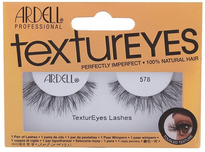 False Lashes, 578 - Ardell TexturEyes 578 False Eyelashes Black — photo N1