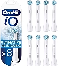 Electric Toothbrush Heads, white, 8 pcs. - Oral-B iO Ultimate Clean — photo N1