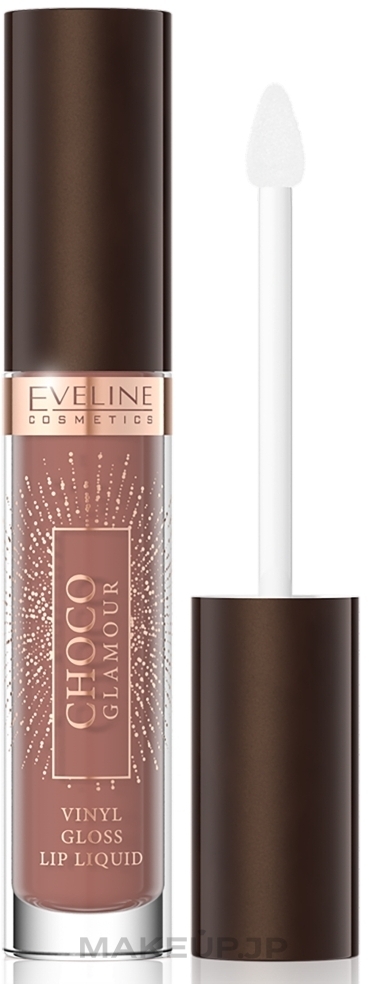 Lip Gloss - Eveline Cosmetics Choco Glamour Vinyl Gloss Lip Liquid — photo 01 - Ruby Chocolate
