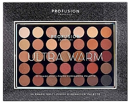 Fragrances, Perfumes, Cosmetics Eyeshadow Palette - Profusion Cosmetics Ultra Warm 35 Shade Multi-Finish Eyeshadow Palette