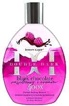 Raspberry & Chocolate Tanning Lotion - Brown Sugar Double Dark Black Chocolate Raspberry Cream 400X Plateau Busting Bronzer Tanning Lotion — photo N1