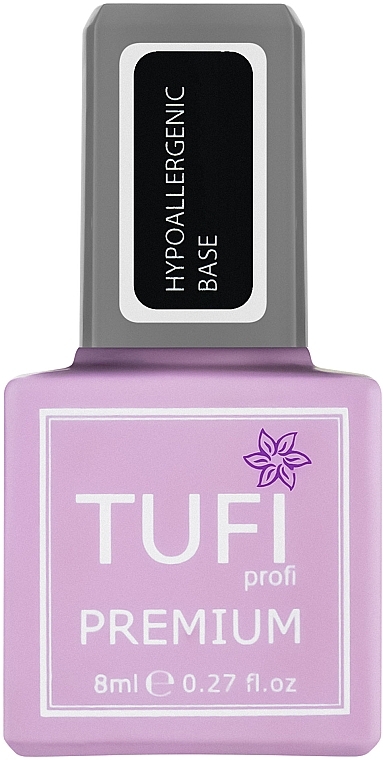 Unscented Base Coat, 15 ml - Tufi Profi Premium Hypoallergenic Base — photo N1