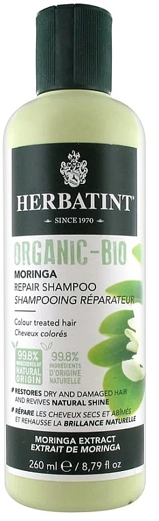 Organic Regenerating Shampoo - Herbatint Organic Moringa Repair Shampoo (sample) — photo N1