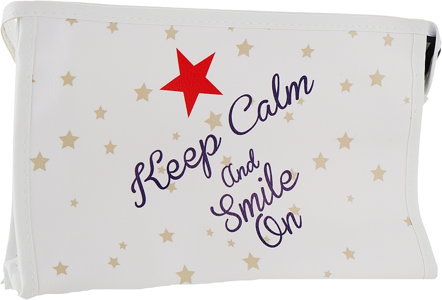 Makeup Bag, 107, "Keep Calm", white - Elite — photo N13