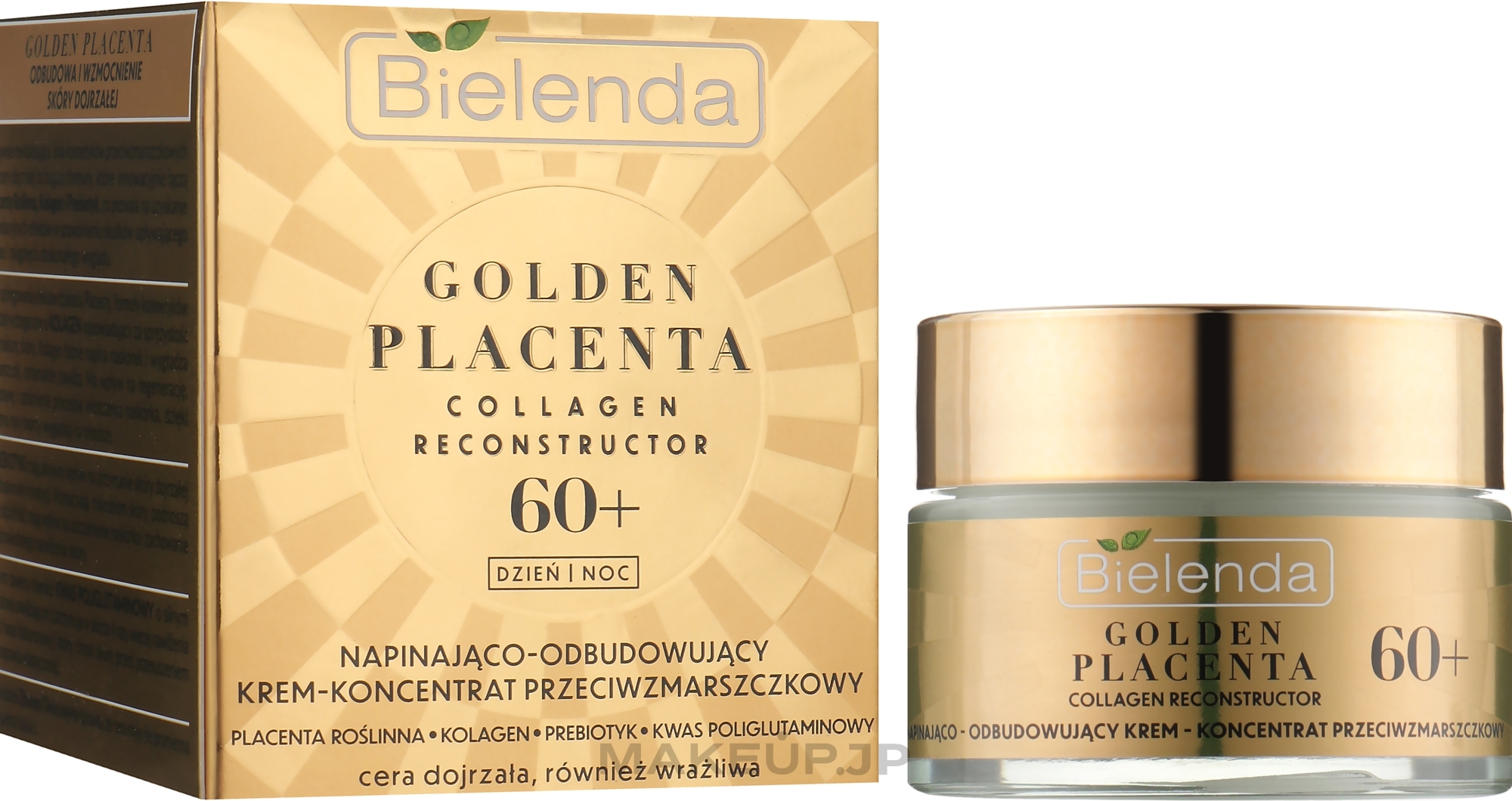Anti-Wrinkle Lifting & Revitalizing Concentrate Cream 60+ - Bielenda Golden Placenta Collagen Reconstructor — photo 50 ml
