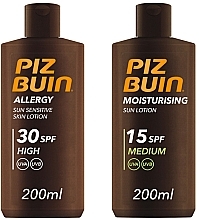 Fragrances, Perfumes, Cosmetics Set - Piz Buin Allergy Lotion + Moisturising Lotion (b/lot/200ml + b/lot/200ml)