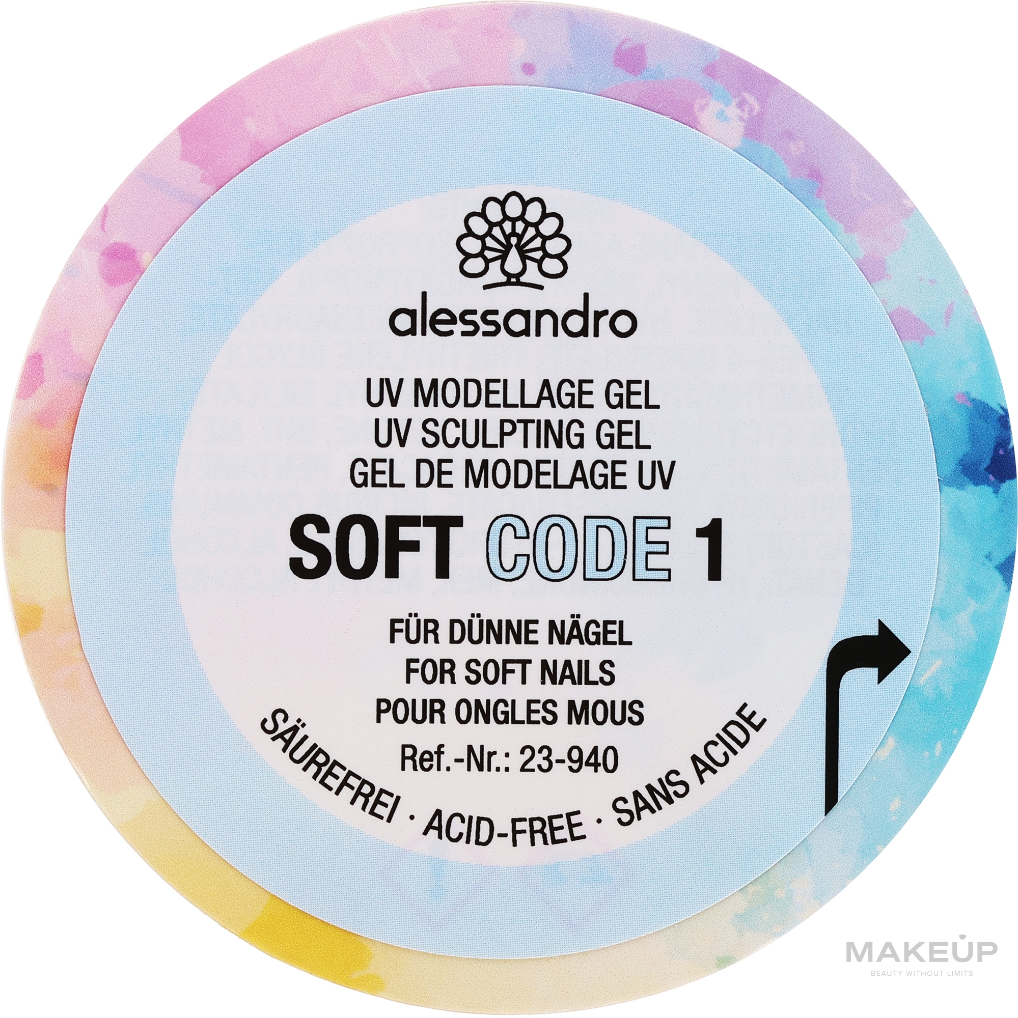 Building Gel - Alessandro International Soft Code Gel 1 — photo 50 g