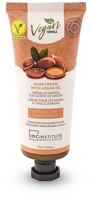 Argan Hand Cream - IDC Institute Hand Cream Vegan Formula Argan Oil — photo N1