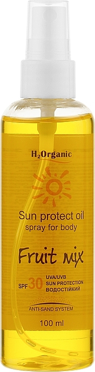 Sunscreen Body Spray SPF 30 - H2Organic Sun Protect Oil Fruit Mix SPF30 — photo N3