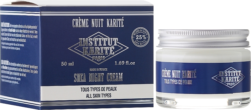 Shea Butter Night Face Cream - Institut Karite Shea Night Cream — photo N1