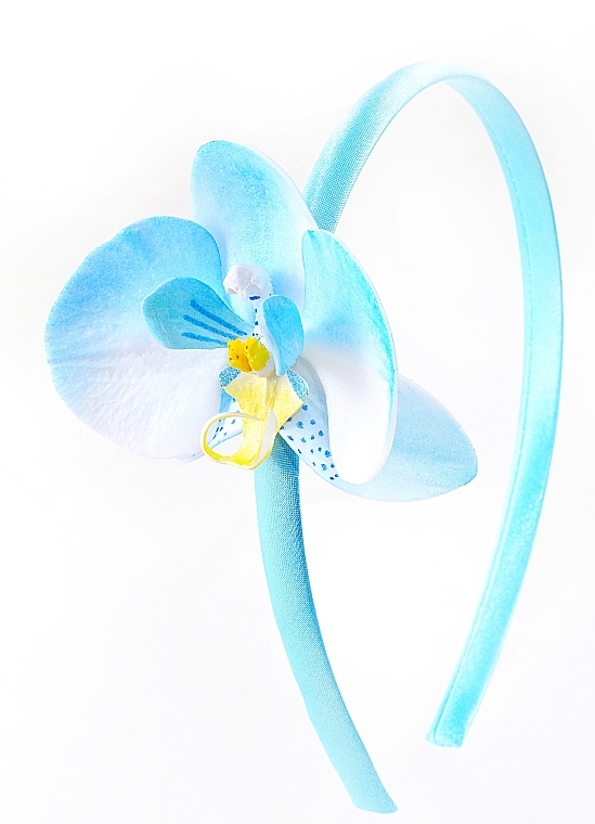 Blue Orchid Hair Hoop - Katya Snezhkova — photo N4