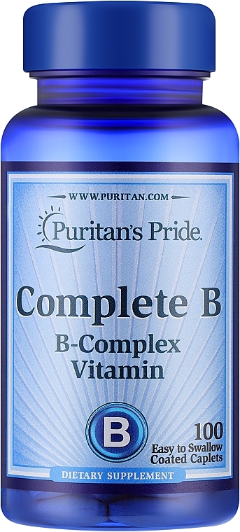 Vitamin B Supplement - Puritan's Pride Complete B Complex Vitamin — photo N1