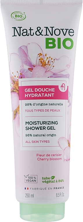 Shower Gel "Moisturizing. Cherry Blossom" - Eugene Perma Nat&Nove Bio Gel — photo N1