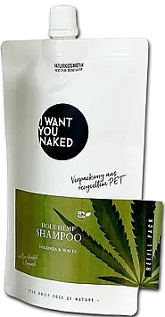 Hair Shampoo ‘Volume & Waves’ - I Want You Naked Holy Hemp Shampoo (Refill) — photo N1