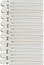 Fragrances, Perfumes, Cosmetics Hair Clips "Combi", white, 9.5 cm, 10pcs - Comair