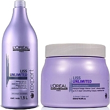 Fragrances, Perfumes, Cosmetics Set - L'Oreal Professionnel Liss Unlimited (shm/1500ml + mask/500ml)