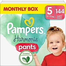 Harmonie Pants Diapers, size 5, 12-17 kg, 144 pcs. - Pampers — photo N1