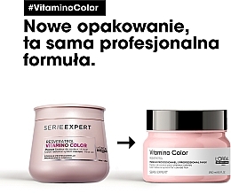 Hair Mask for Color-Treated Hair - L'Oreal Professionnel Serie Expert Vitamino Color Resveratrol Mask — photo N3