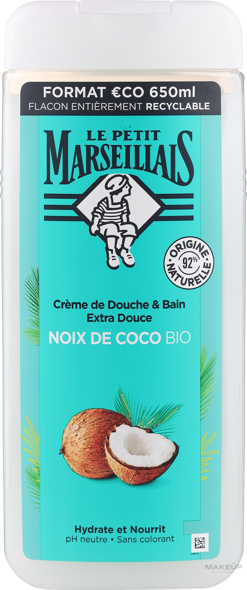 Coconut Shower Gel - Le Petit Marseillais Ma Pause Coconing Shower Gel — photo 650 ml