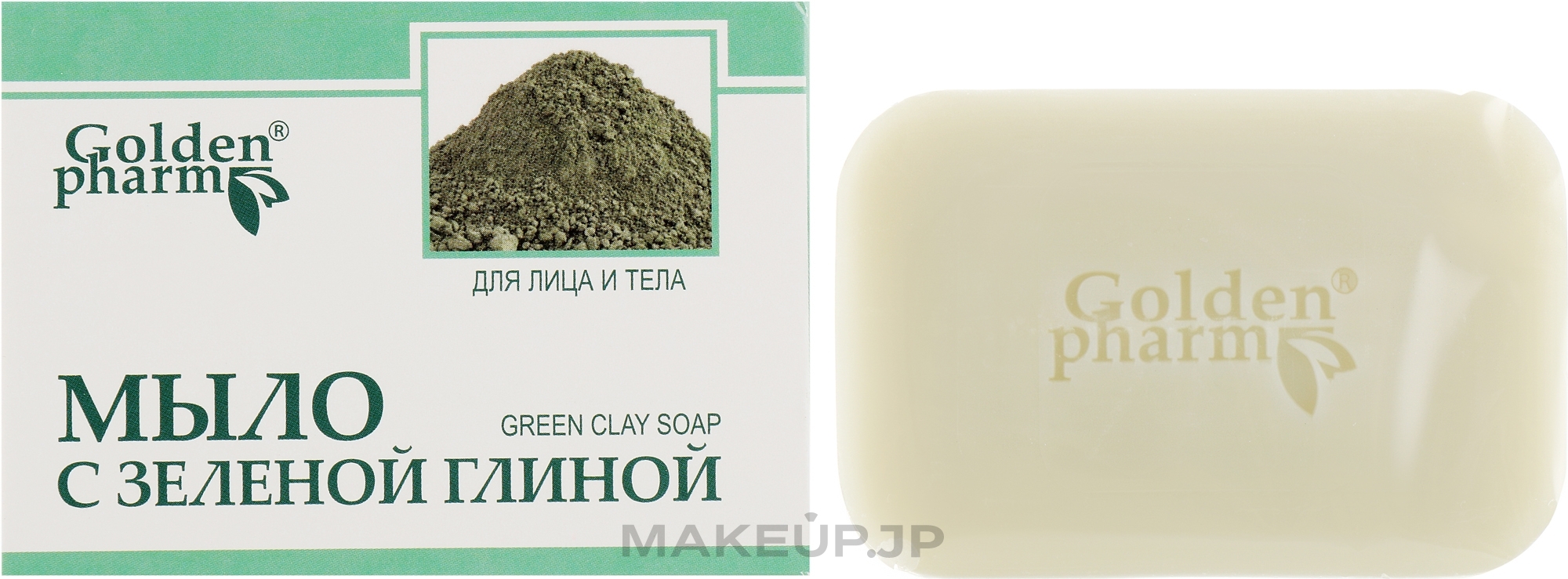Face & Body Soap with Green Clay - Golden Pharm — photo 70 g