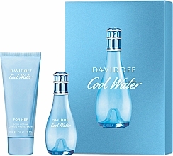 Fragrances, Perfumes, Cosmetics Davidoff Cool Water Woman - Set (edt/30ml + b/lot/75ml)