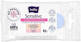 Fragrances, Perfumes, Cosmetics Intimate Wash Wet Wipes, 10 pcs. - Bella Sensitive Intimate Wet Wipes