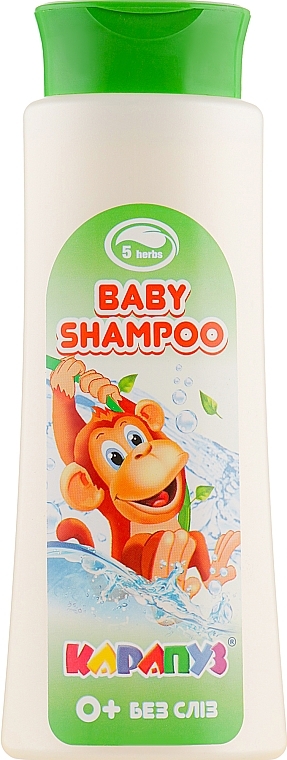 Kids Shampoo with 5 Herbs Extract "Monkey" - Karapuz — photo N3