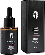 Hair Oil - Solidu Hair Drops Natural Hair Oil With Argan And Jojoba Oil — photo N1