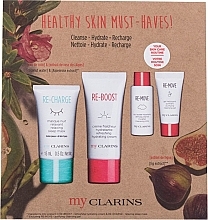 Fragrances, Perfumes, Cosmetics Set - Clarins Healthy Skin Must-Haves (cr/30ml + mask/15ml + milk/10ml + gel/5ml)