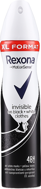 Deodorant Spray "Black & White Invisible" - Rexona Motion Sense Invisible Deodorant Spray — photo N6