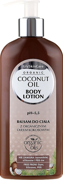 Body Lotion with Organic Coconut Oil - GlySkinCare Coconut Oil Body Lotion — photo N1