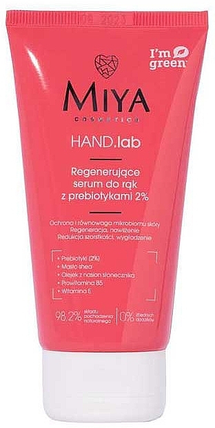 Regenerating Prebiotic Hand Serum 2% - Miya Cosmetics Hand Lab Regenerating Hand Serum With Prebiotics 2% — photo N1