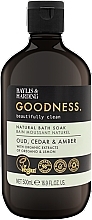 Fragrances, Perfumes, Cosmetics Bath Foam - Baylis & Harding Goodness Oud Cedar & Amber Natural Bath Soak