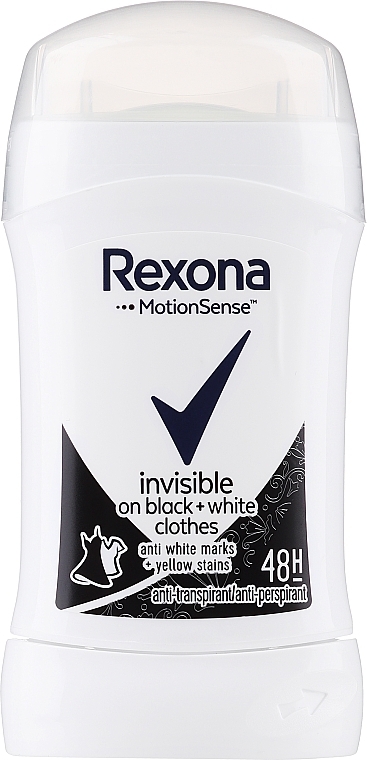 Deodorant Stick "Black & White Invisible" - Rexona Deodorant Stick — photo N2