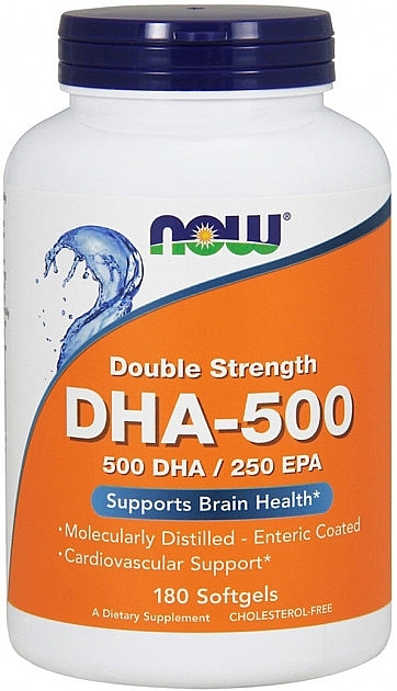 DHA-500/250 EPA Capsules - Now Foods — photo N1