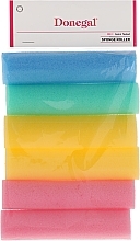 Sponge Rollers, Wide, 9253 multicolored, 6 pcs - Donegal Sponge Rollers — photo N1