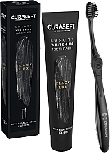 Set - Curaprox Curasept Black Whitening Luxury (t/paste/75ml + toothbrush) — photo N2