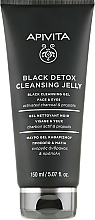 Fragrances, Perfumes, Cosmetics Black Cleansing Face & Eyes Gel - Apivita Black Detox Cleansing Jelly