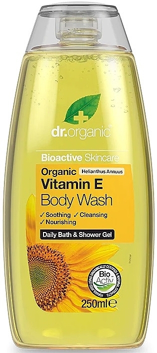 Vitamin E Shower Gel - Dr. Organic Vitamin E Body Wash — photo N2